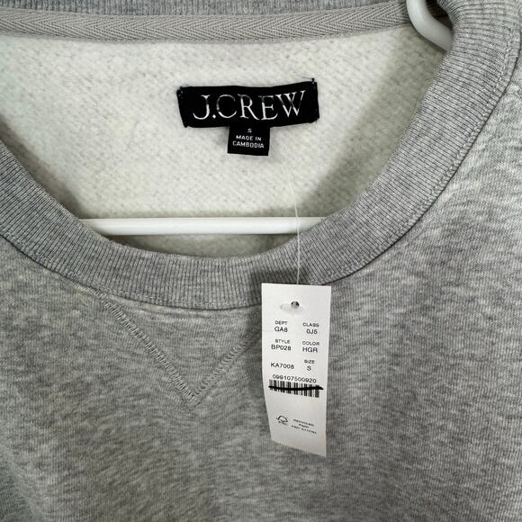 J Crew Heritage Fleece Oversized Crewneck Sweatshirt US Women's S New - Picture 4 of 7